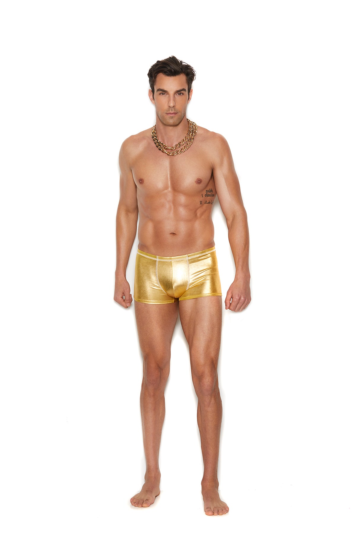 Men's Lamé Boxer Brief by Elegant Moments - front view