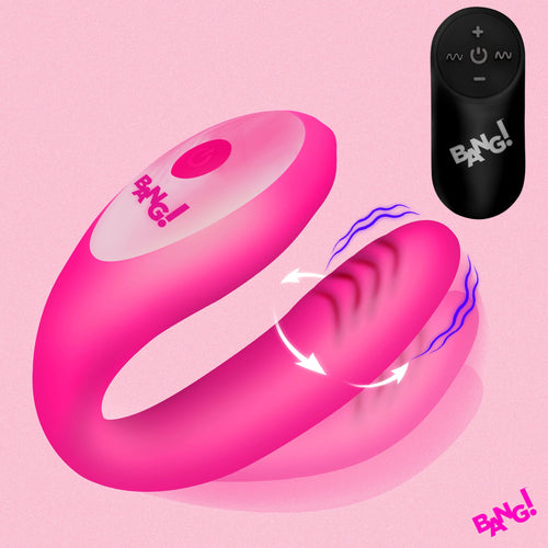 Bang gyrating remote G-spot vibrator in pink