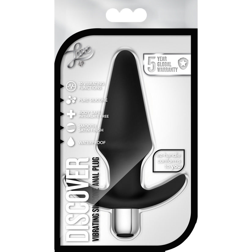 Luxe Discover Anal Plug - Anal Toys - Blush Novelties - Black - BN10585