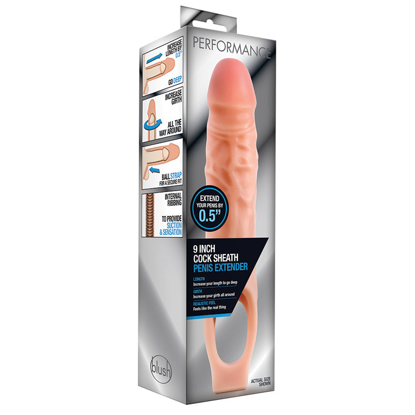 Performance Sheath Penis Extender – Vanilla, 9 in.