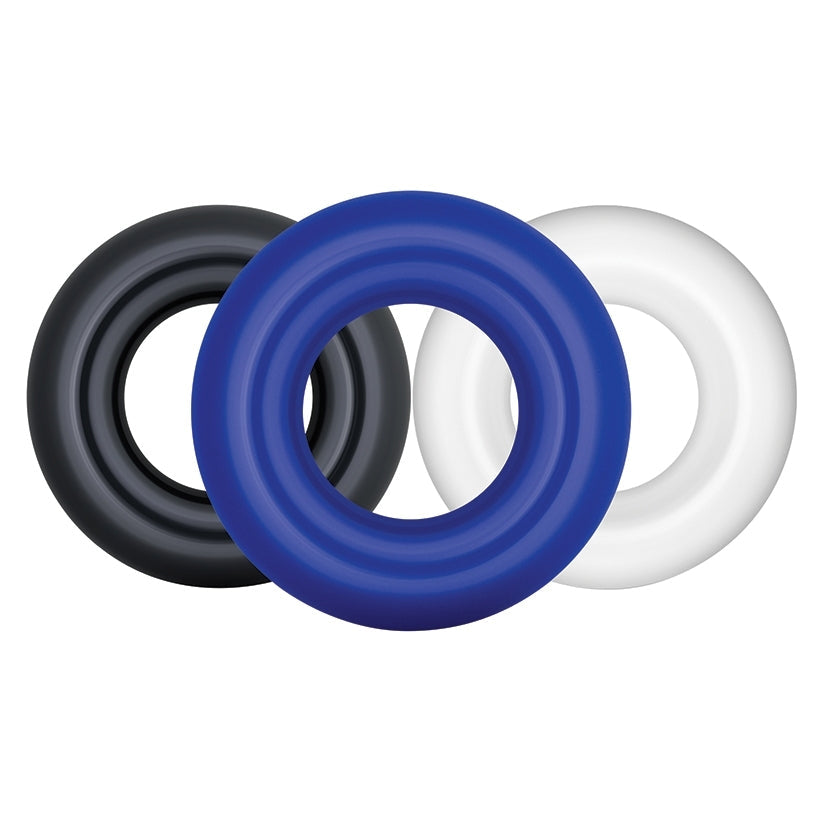 Stay Hard Donut Rings (3 Pack) - Cock Rings - Blush Novelties