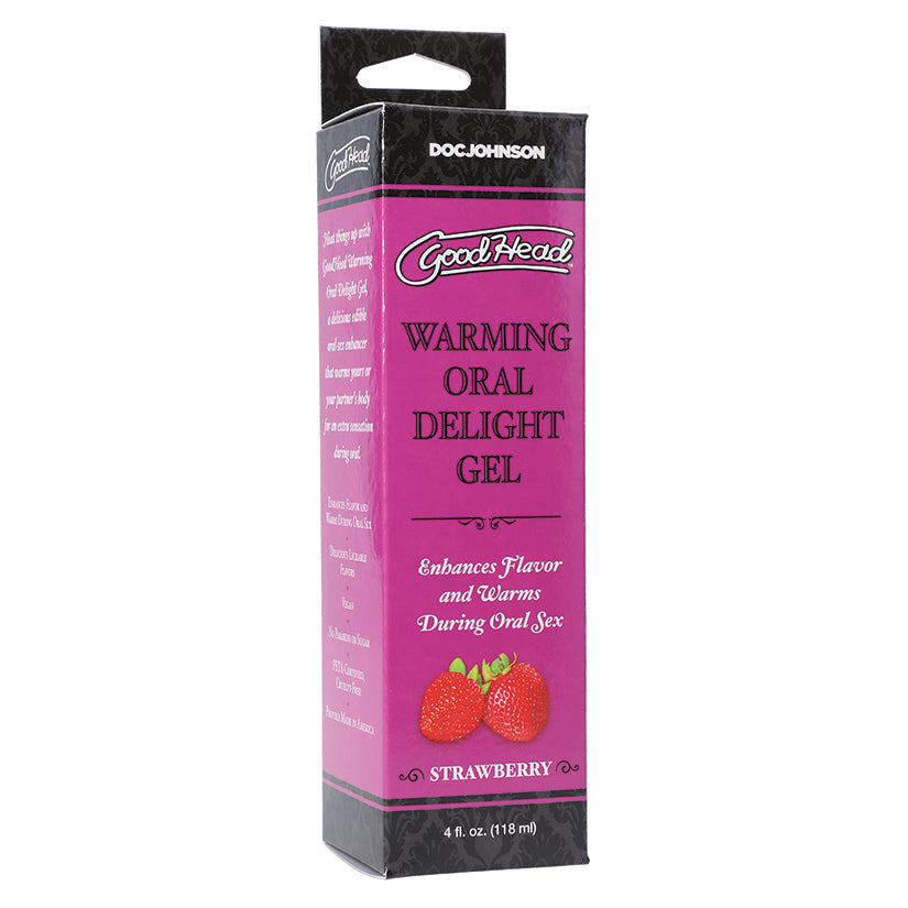 GoodHead Warming Oral Delight Gel - Strawberry bulk option