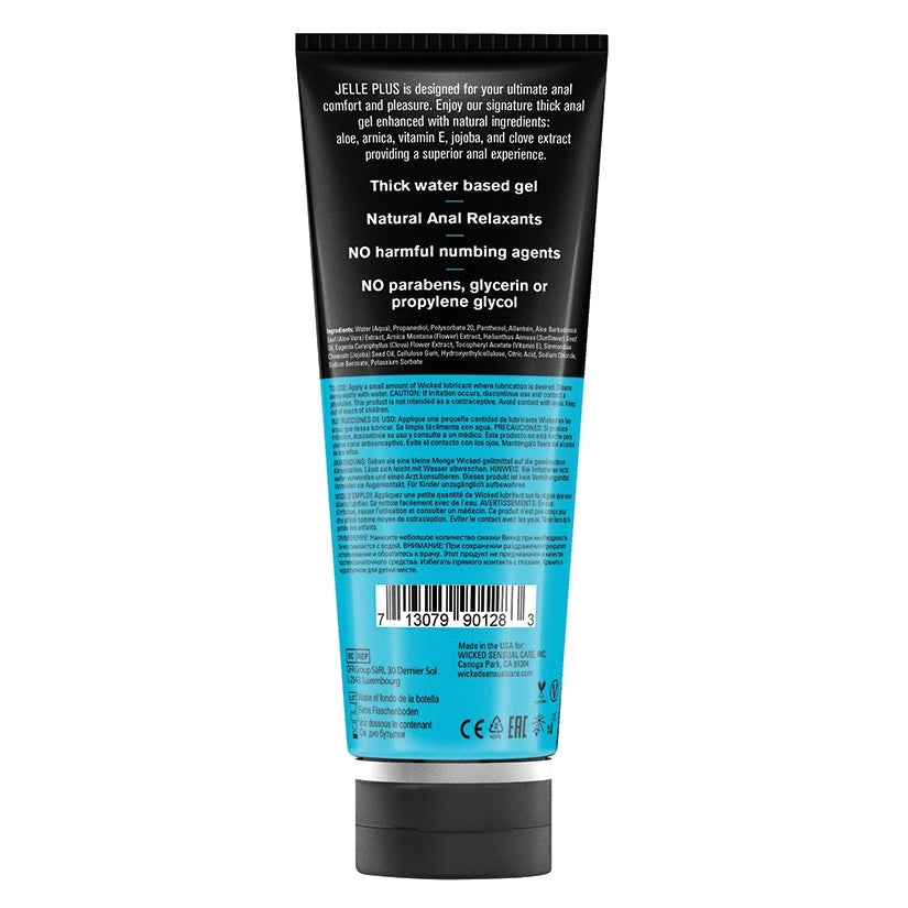 Wicked Aqua Jelle - Lubricants Anal - Lady Sif’s Den - Plus Anal Lubricant with Relaxants - WS90128