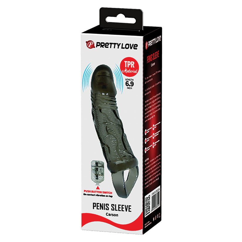 Pretty Love Carson Penis Sleeve - Black - Toys Penis - Lady Sif’s Den
