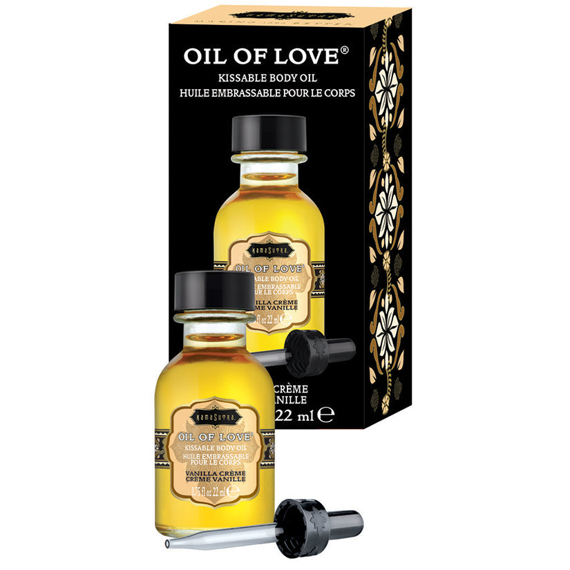Kama Sutra Oil of Love - Flavored Lubricants - Lady Sif’s Den - Vanilla Creme .75oz - KS12006