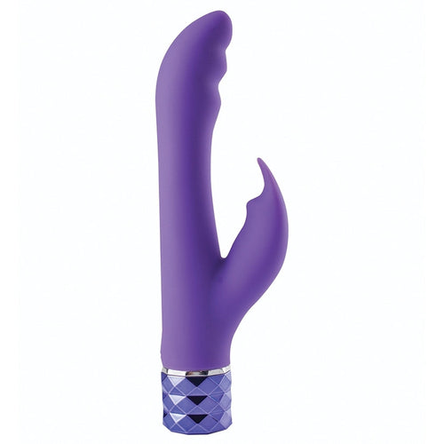 Maia Hailey Crystal Gems Dual Rabbit - Neon Purple 6 - Rabbit Vibrator - Lifestyle