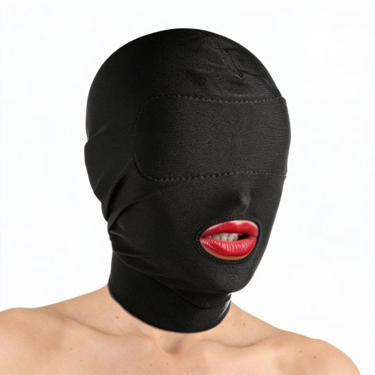 Disguise Open Mouth Hood with Padded Blindfold - Blindfolds - Sex Toy Distributing