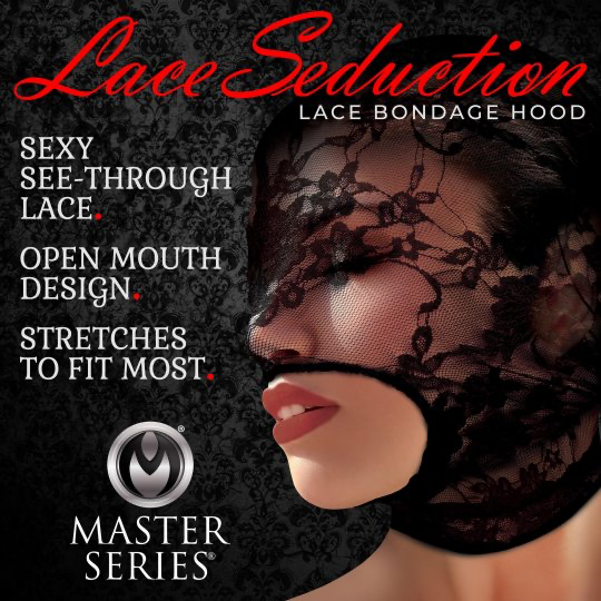 Lace Seduction Bondage Hood - Blindfolds - Sex Toy Distributing