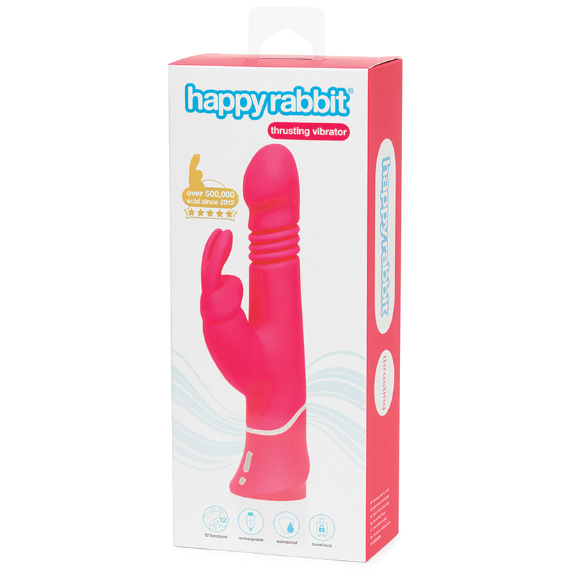 Happy Rabbit Thrusting Realistic - Pink - Rabbit Vibrator - Lifestyle