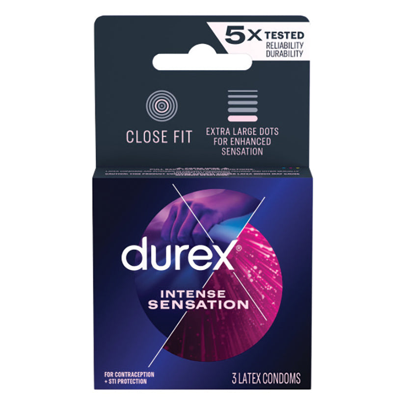 Durex Intense Sensation (3 Pack) - Condoms - Lady Sif’s Den