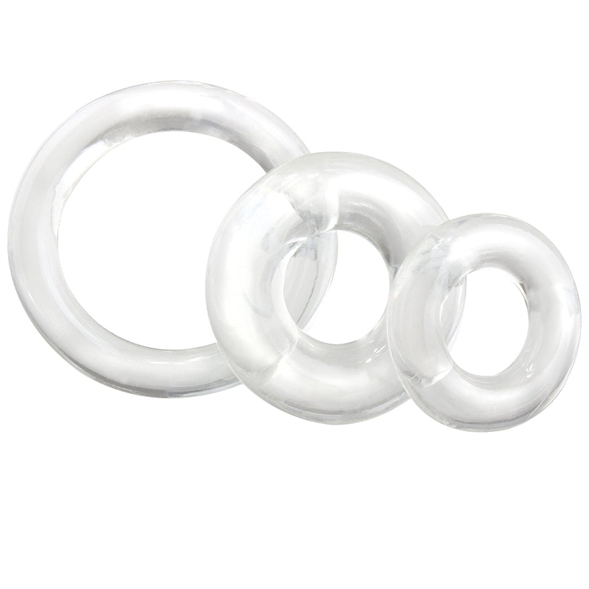 Screaming O RingO x3 - Clear - Cock Rings - Screaming O