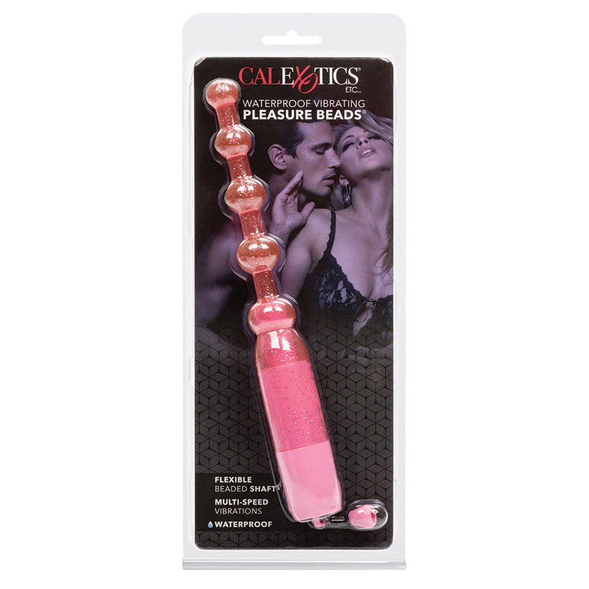 Waterproof Vibrating Pleasure Beads - Pink - Anal Toys - Lifestyle Distributions