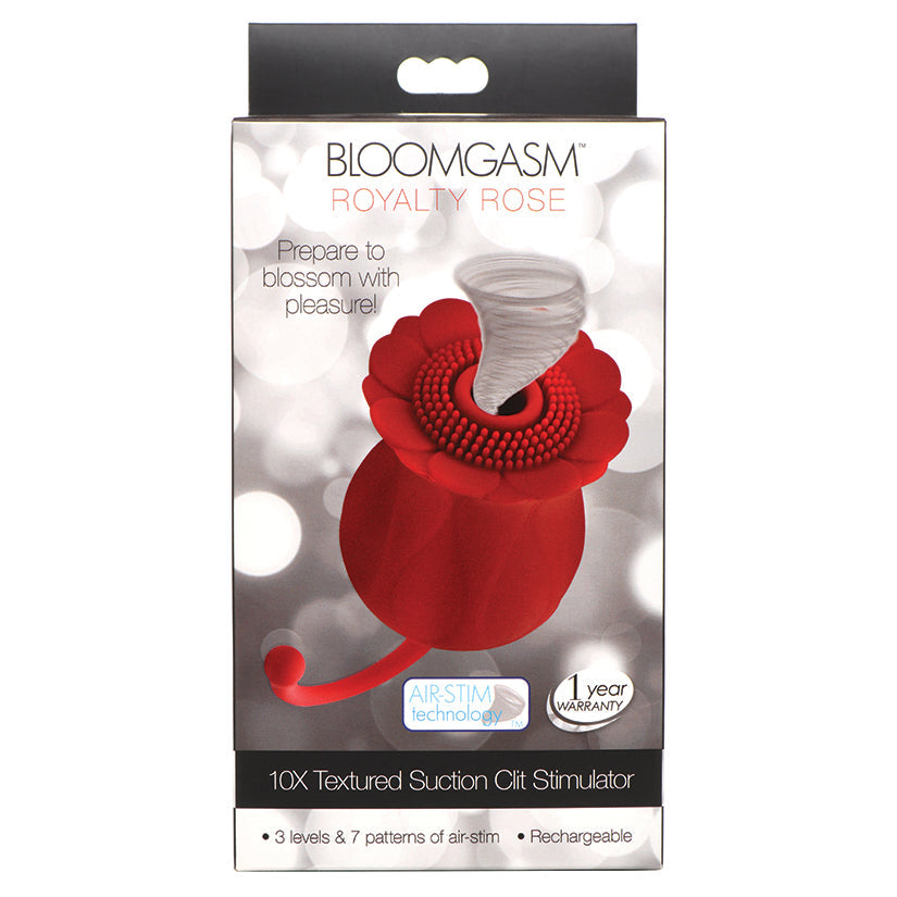 Bloomgasm Royalty Rose textured suction stimulator
