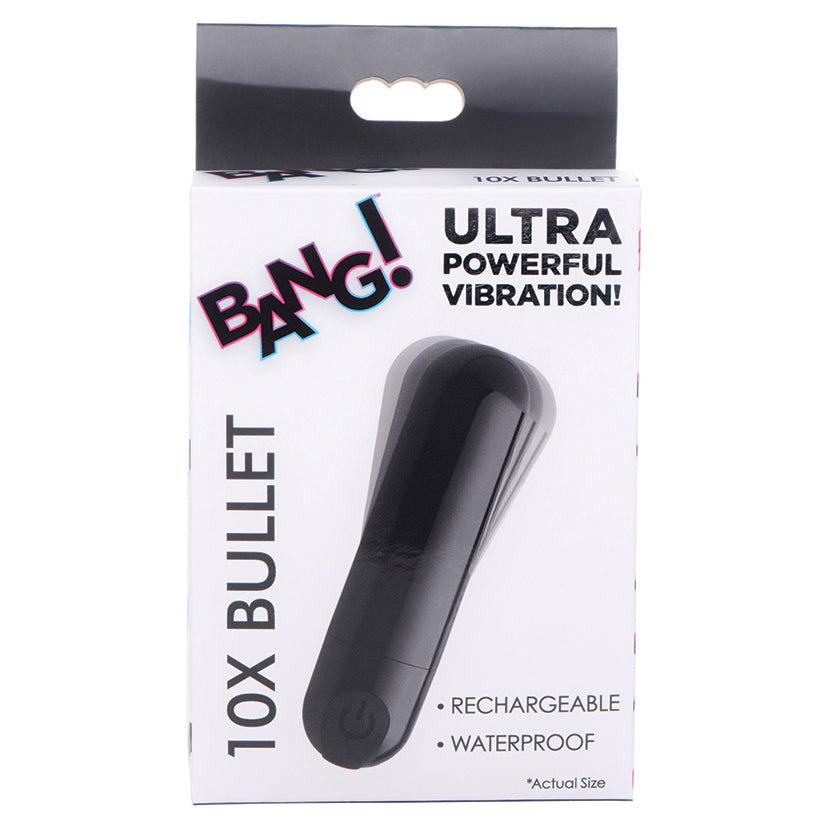 Package of a 10X Bullet with 'Bang!' branding on a white background