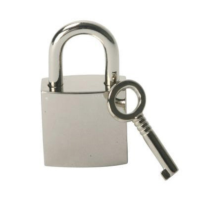 Chrome Bondage Lock with two keys