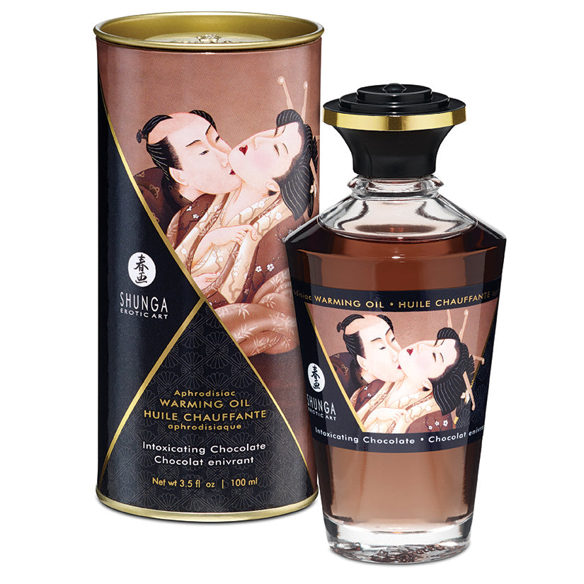 Shunga edible warming oil