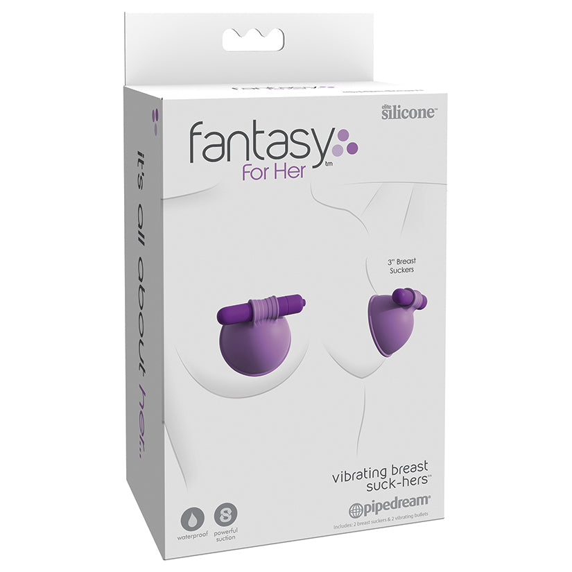 Fantasy For Her vibrating breast suction cups